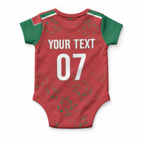 Morocco Football Atlas Lionesses Custom Baby Onesie Arabesque Motif