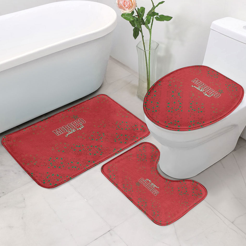 Morocco Football Atlas Lionesses Bathroom Set Arabesque Motif