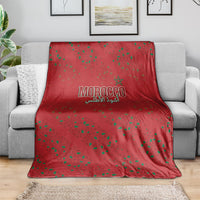 Morocco Football Atlas Lionesses Blanket Arabesque Motif