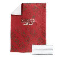 Morocco Football Atlas Lionesses Blanket Arabesque Motif