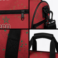 Morocco Football Atlas Lionesses Duffle Bag Arabesque Motif