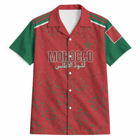 Morocco Football Atlas Lionesses Custom Hawaiian Shirt Arabesque Motif