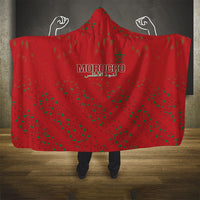Morocco Football Atlas Lionesses Hooded Blanket Arabesque Motif