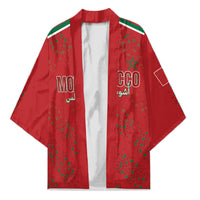 Morocco Football Atlas Lionesses Custom Kimono Arabesque Motif