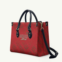 Morocco Football Atlas Lionesses Leather Bag Arabesque Motif