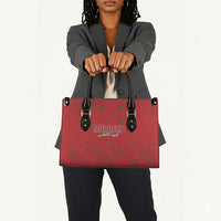 Morocco Football Atlas Lionesses Leather Bag Arabesque Motif
