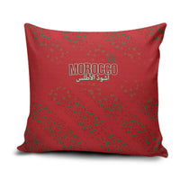 Morocco Football Atlas Lionesses Pillow Cover Arabesque Motif