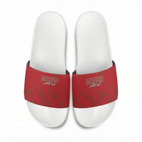 Morocco Football Atlas Lionesses Slide Sandals Arabesque Motif