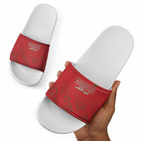 Morocco Football Atlas Lionesses Slide Sandals Arabesque Motif