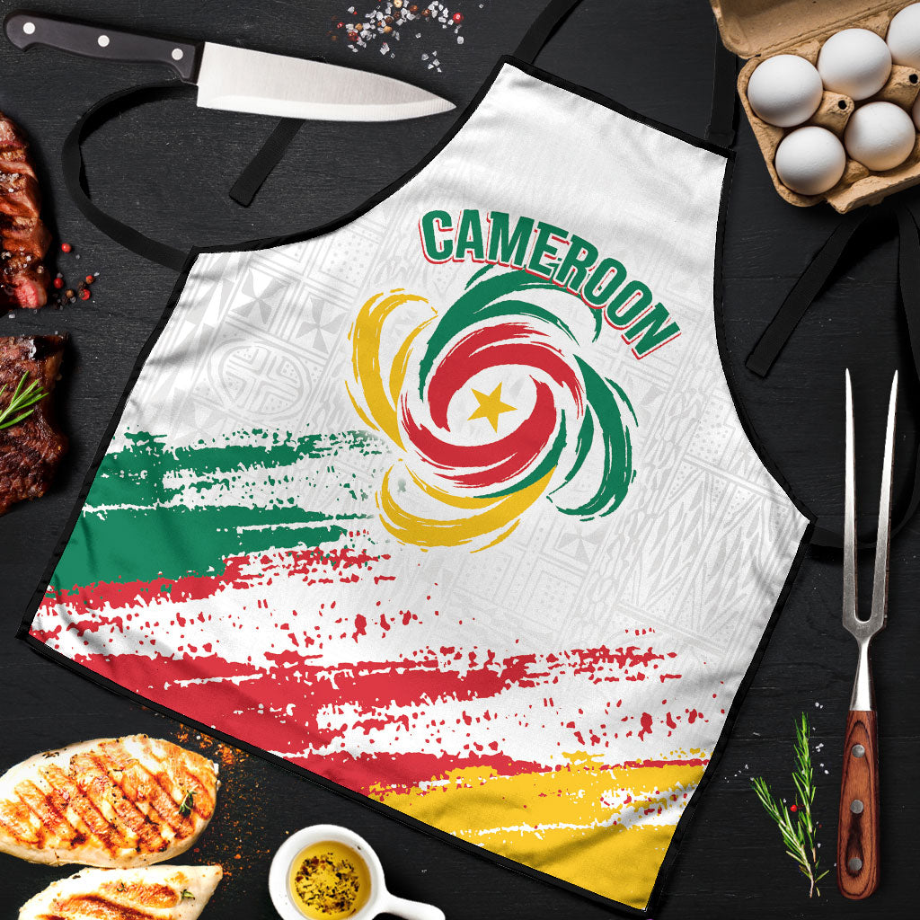 Cameroon Les Lionnes Indomptables Football Apron Toghu Pattern