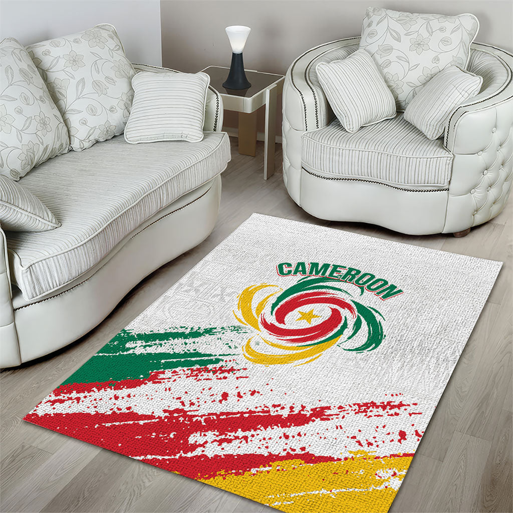 Cameroon Les Lionnes Indomptables Football Area Rug Toghu Pattern