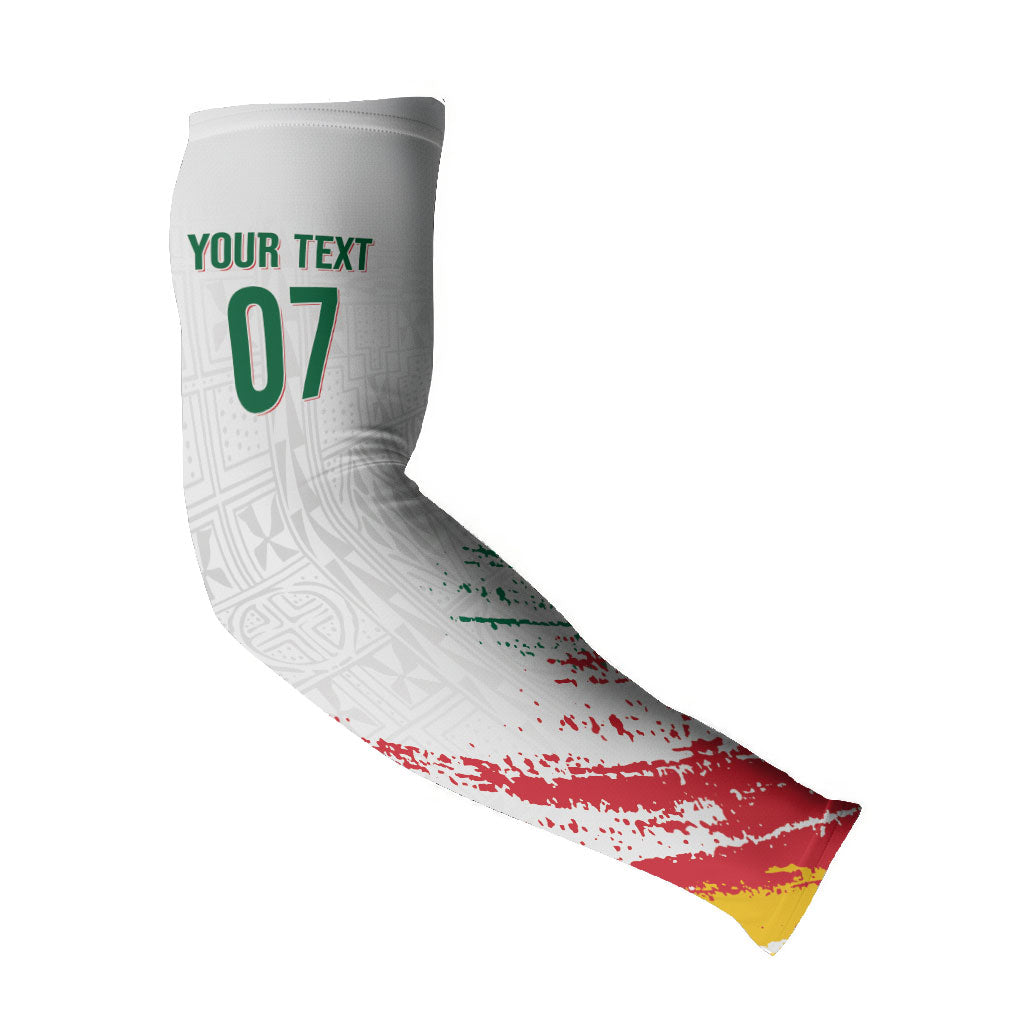 Cameroon Les Lionnes Indomptables Football Custom Arm Sleeves Toghu Pattern