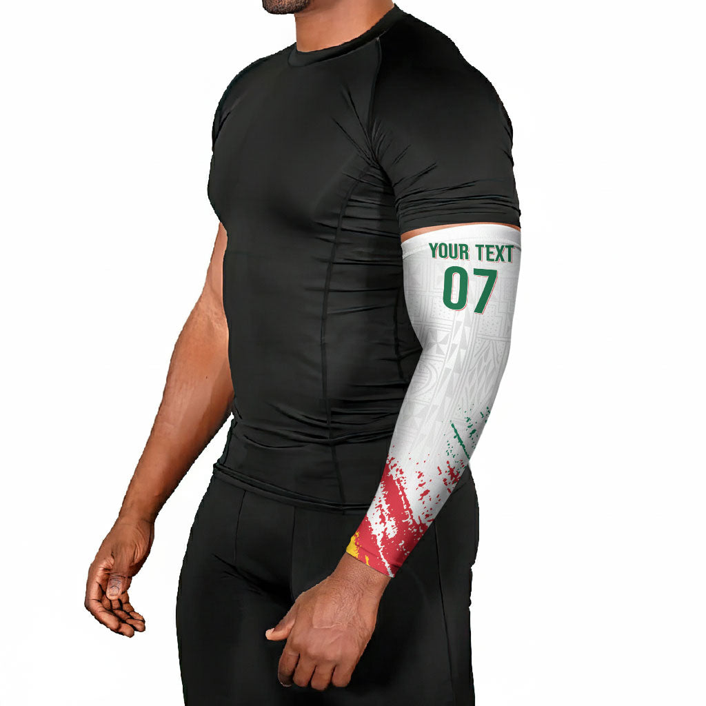 Cameroon Les Lionnes Indomptables Football Custom Arm Sleeves Toghu Pattern