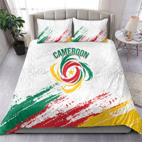 Cameroon Les Lionnes Indomptables Football Bedding Set Toghu Pattern