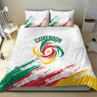 Cameroon Les Lionnes Indomptables Football Bedding Set Toghu Pattern