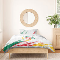Cameroon Les Lionnes Indomptables Football Bedding Set Toghu Pattern