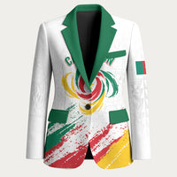 Cameroon Les Lionnes Indomptables Football Custom Blazer Toghu Pattern
