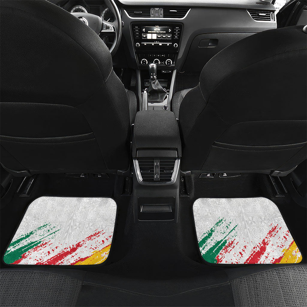 Cameroon Les Lionnes Indomptables Football Custom Car Mats Toghu Pattern