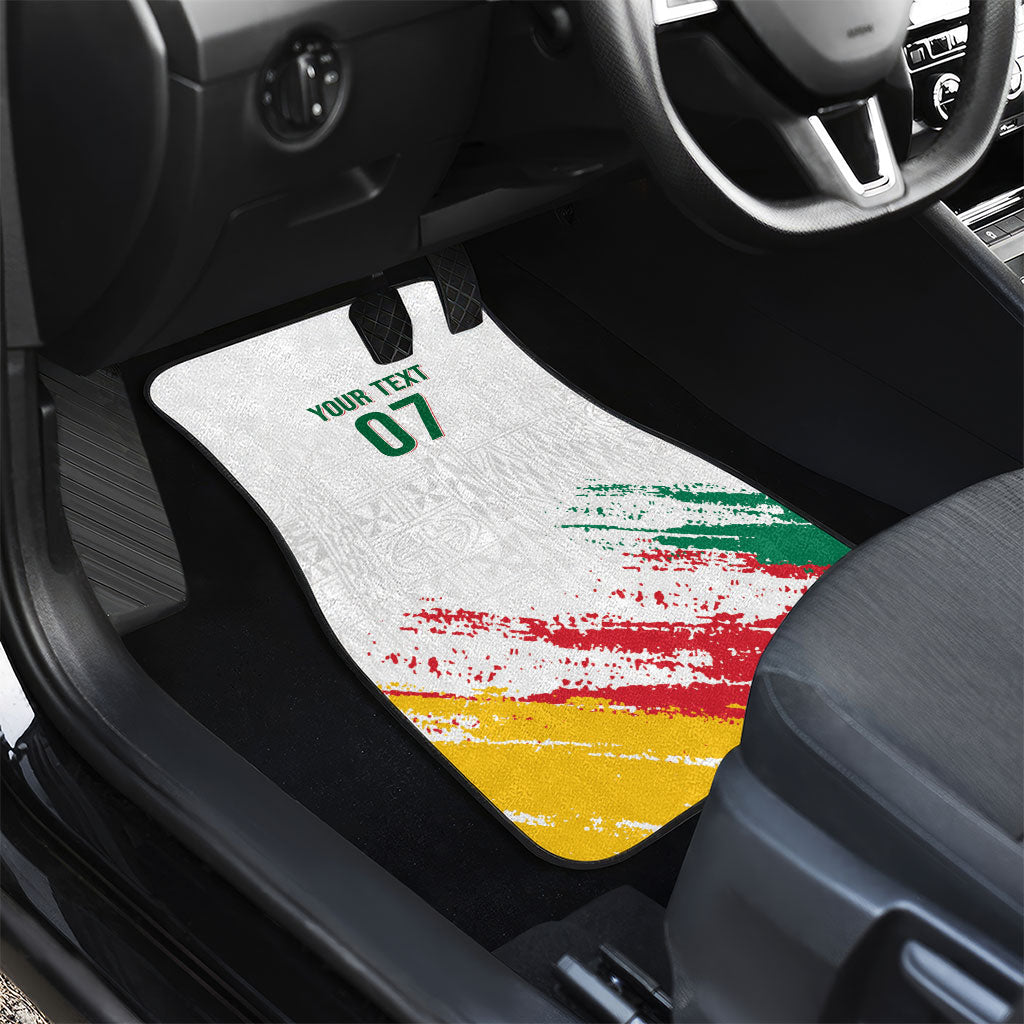 Cameroon Les Lionnes Indomptables Football Custom Car Mats Toghu Pattern