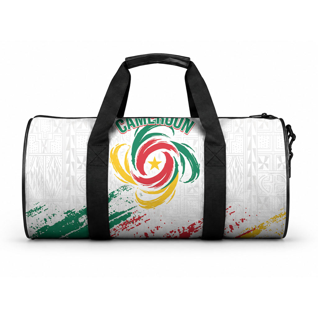 Cameroon Les Lionnes Indomptables Football Duffle Bag Toghu Pattern