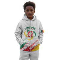 Cameroon Les Lionnes Indomptables Football Custom Kid Hoodie Toghu Pattern