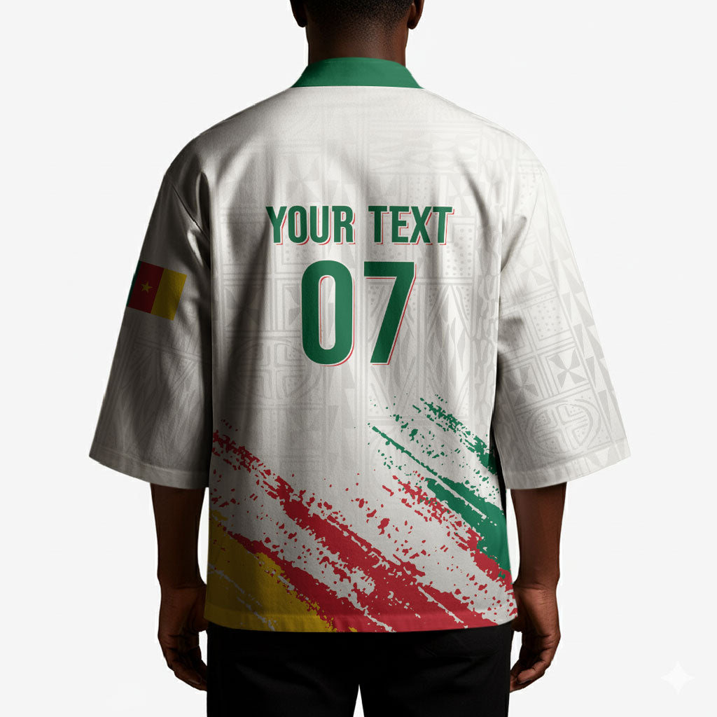 Cameroon Les Lionnes Indomptables Football Custom Kimono Toghu Pattern