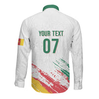 Cameroon Les Lionnes Indomptables Football Custom Long Sleeve Button Shirt Toghu Pattern