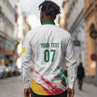 Cameroon Les Lionnes Indomptables Football Custom Long Sleeve Button Shirt Toghu Pattern