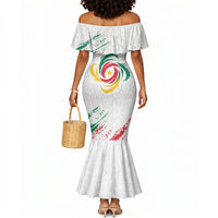 Cameroon Les Lionnes Indomptables Football Custom Mermaid Dress Toghu Pattern