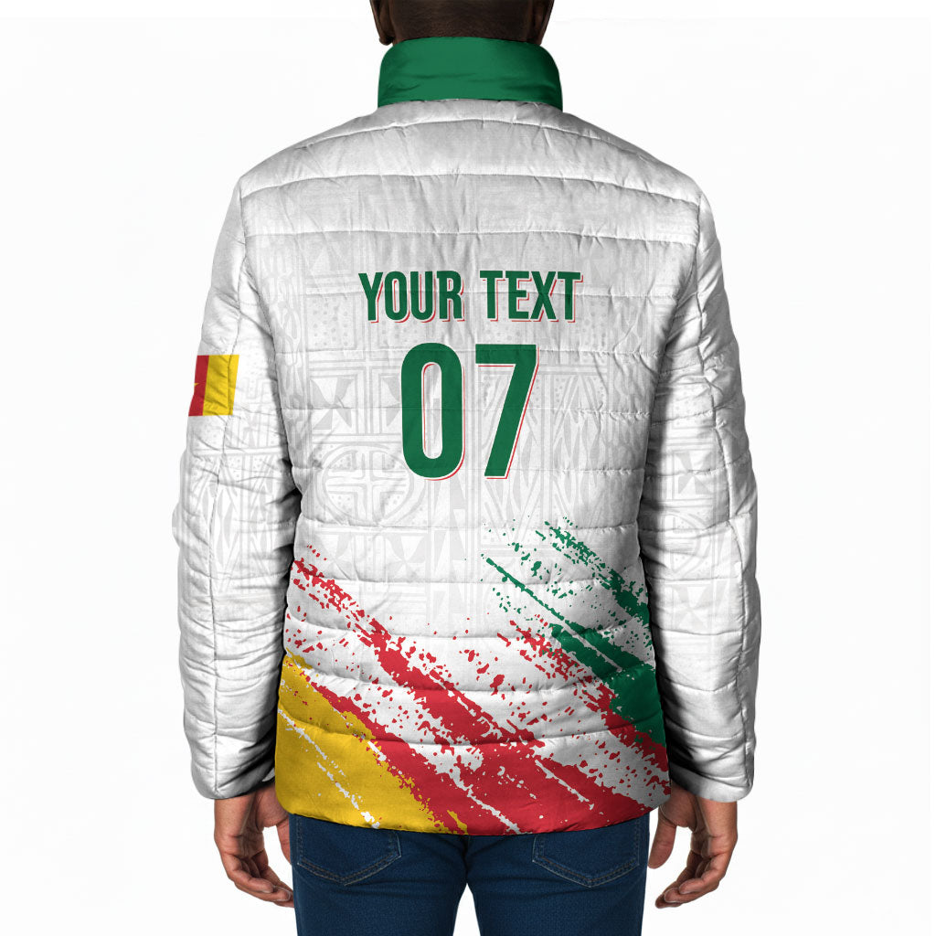 Cameroon Les Lionnes Indomptables Football Custom Padded Jacket Toghu Pattern
