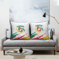 Cameroon Les Lionnes Indomptables Football Pillow Cover Toghu Pattern
