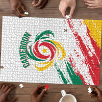 Cameroon Les Lionnes Indomptables Football Puzzle Toghu Pattern
