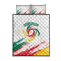 Cameroon Les Lionnes Indomptables Football Quilt Bed Set Toghu Pattern