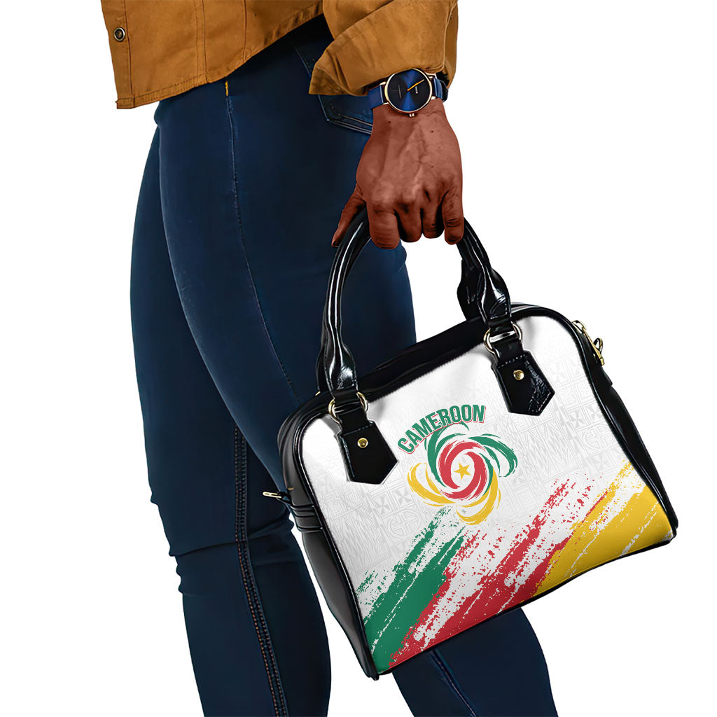 Cameroon Les Lionnes Indomptables Football Shoulder Handbag Toghu Pattern