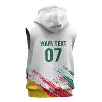 Cameroon Les Lionnes Indomptables Football Custom Sleeveless Hoodie Toghu Pattern