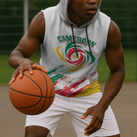 Cameroon Les Lionnes Indomptables Football Custom Sleeveless Hoodie Toghu Pattern
