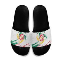 Cameroon Les Lionnes Indomptables Football Slide Sandals Toghu Pattern