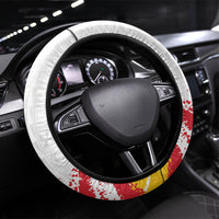 Cameroon Les Lionnes Indomptables Football Steering Wheel Cover Toghu Pattern