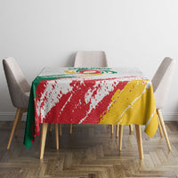 Cameroon Les Lionnes Indomptables Football Tablecloth Toghu Pattern