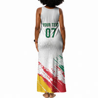 Cameroon Les Lionnes Indomptables Football Custom Tank Maxi Dress Toghu Pattern