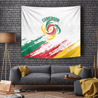 Cameroon Les Lionnes Indomptables Football Tapestry Toghu Pattern