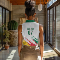 Cameroon Les Lionnes Indomptables Football Custom Women Sleeveless Polo Shirt Toghu Pattern