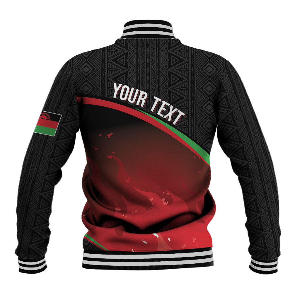 Malawi Football Personalized Blazing Fires Baseball Jacket Scorchers Fighting