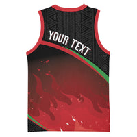 Malawi Football Personalized Blazing Fires Basketball Jersey Scorchers Fighting