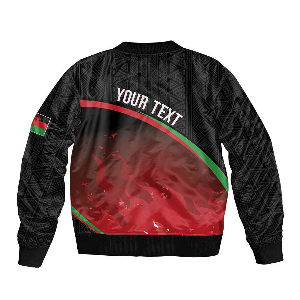 Malawi Football Personalized Blazing Fires Bomber Jacket Scorchers Fighting