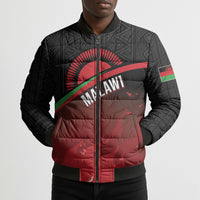 Malawi Football Personalized Blazing Fires Bomber Puffer Jacket Scorchers Fighting