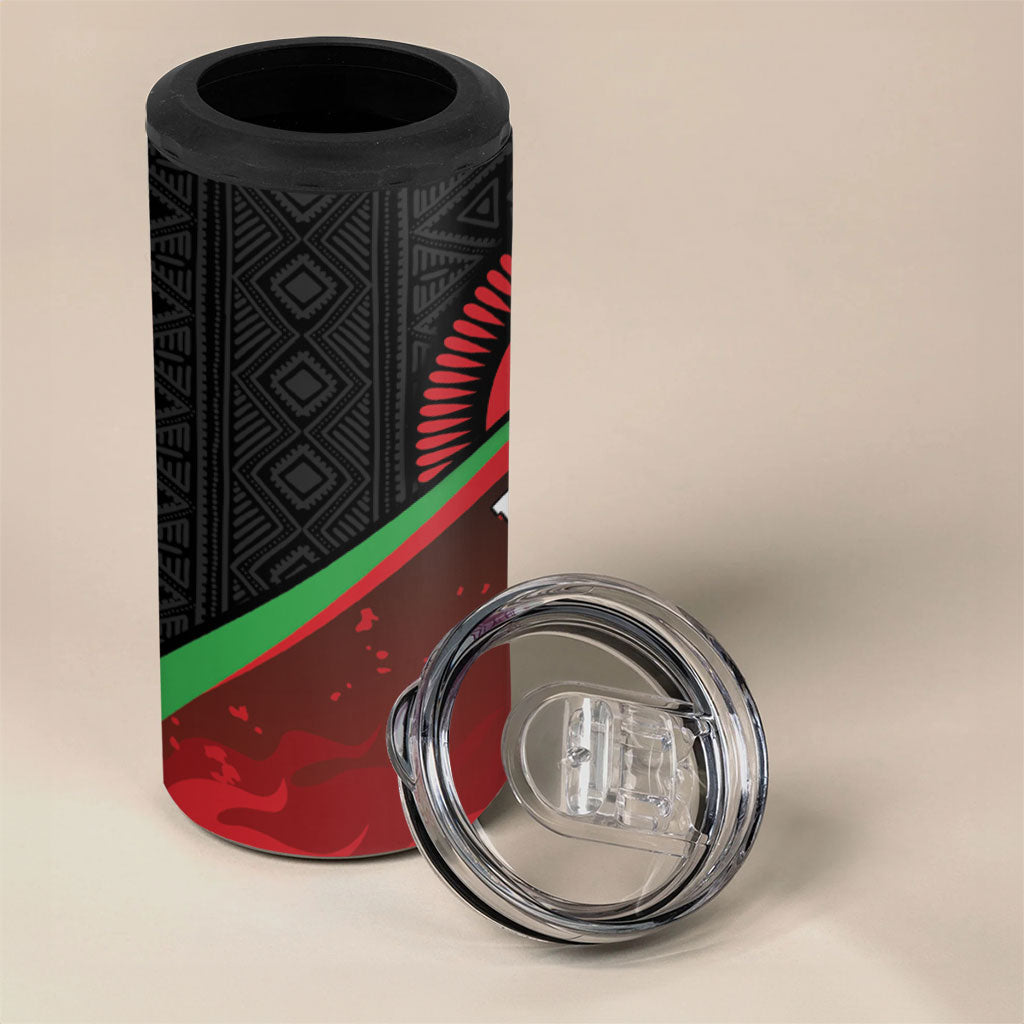 Malawi Football Blazing Fires 4 in 1 Can Cooler Tumbler Scorchers Fighting