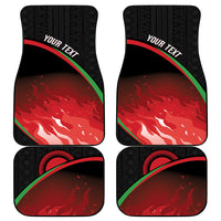 Malawi Football Personalized Blazing Fires Car Mats Scorchers Fighting