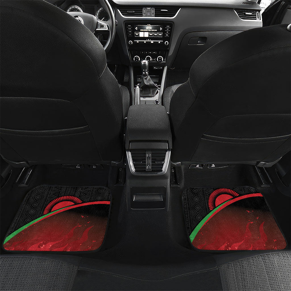 Malawi Football Personalized Blazing Fires Car Mats Scorchers Fighting