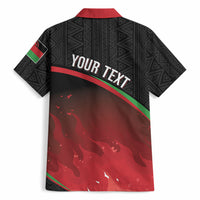 Malawi Football Personalized Blazing Fires Hawaiian Shirt Scorchers Fighting